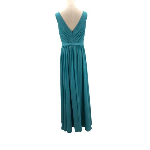 AW BRIDAL 18 2X PLUS turquoise blue Gwyneth wedding bridesmaid maxi dress B55 - Picture 4 of 9